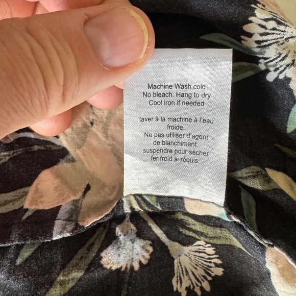 Talula Women's Black Floral Open Front Lightweight Short Kimono Top S/M Witchy - Picture 7 of 10